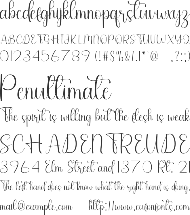 Grade Student font preview