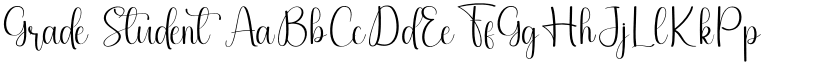 Grade Student font download