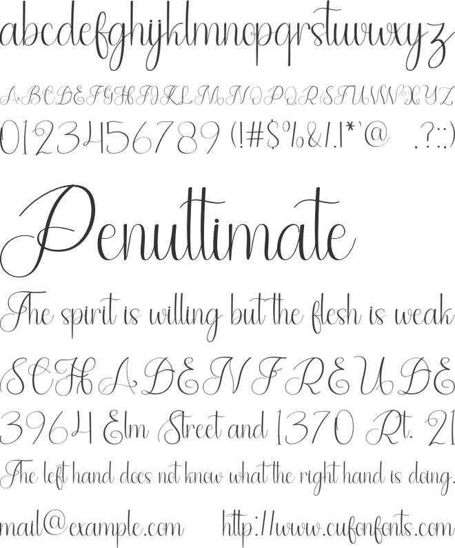 Beauty Sweet font preview