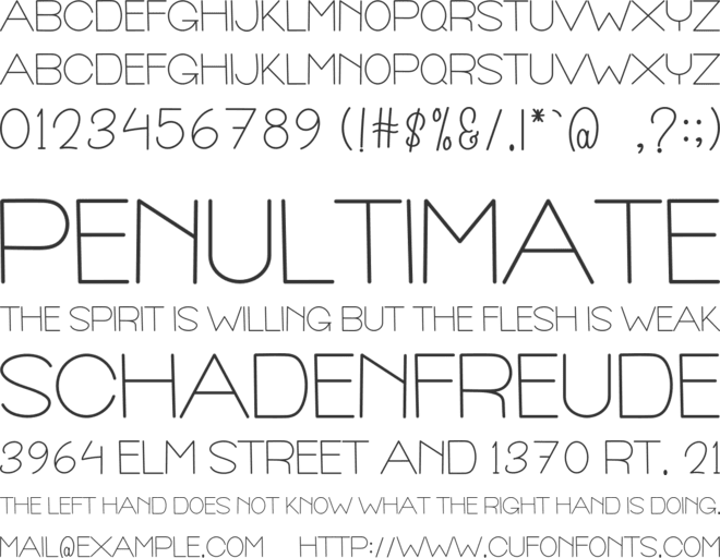 Smart Casual font preview