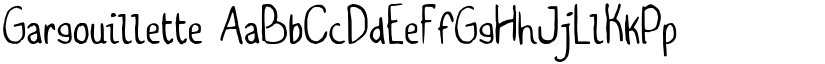 Gargouillette font download