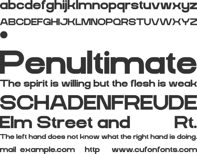 GRAND META font preview