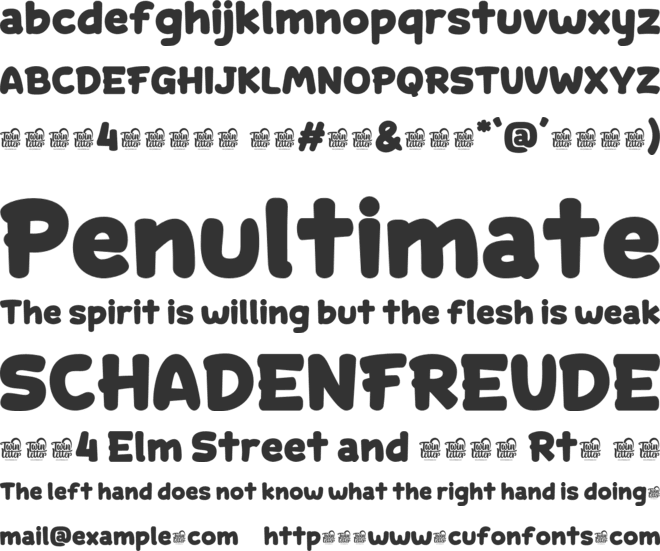 Rex Chandela Trial font preview