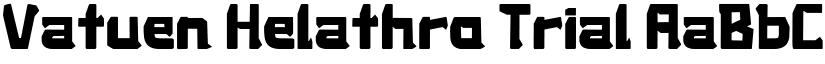 Vatuen Helathro Trial font download