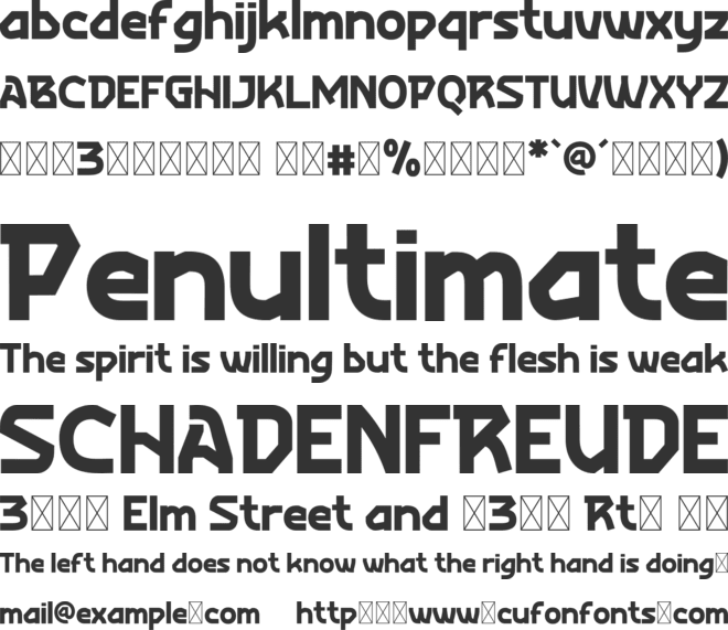 Viently Flustin Trial font preview