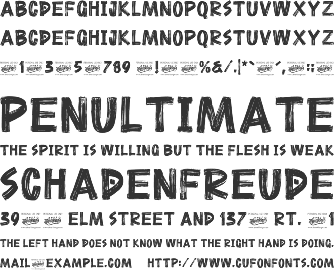 Everdeath font preview