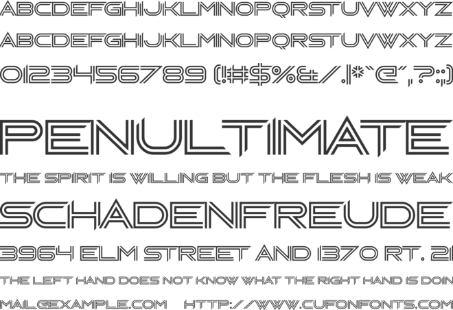 Chopera font preview