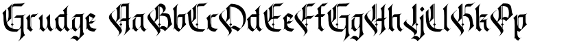 Grudge font download