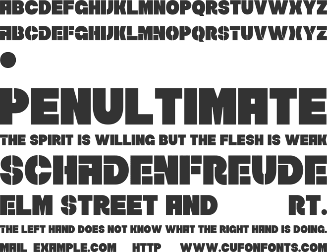 BREZO font preview