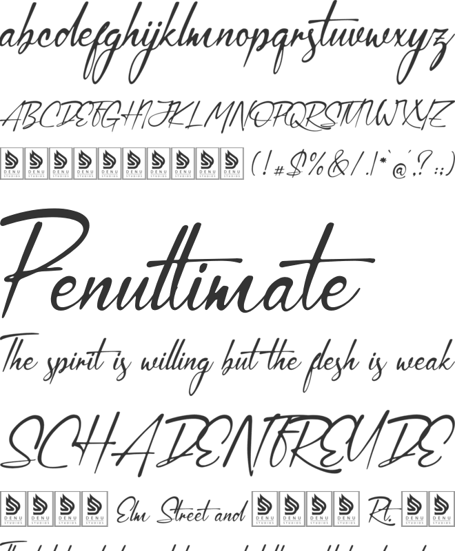 Simsalty Barthilon font preview