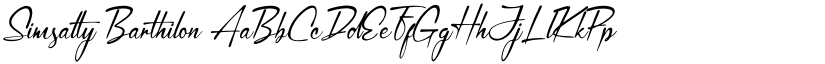 Simsalty Barthilon font download