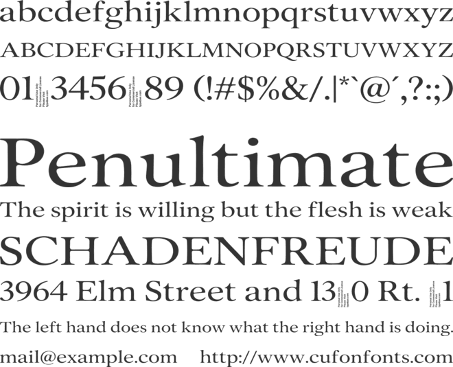 Old String font preview