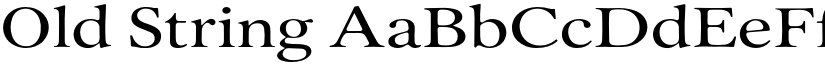 Old String font download