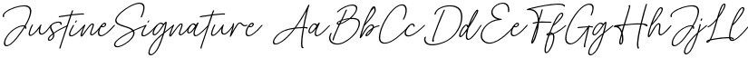 JustineSignature font download