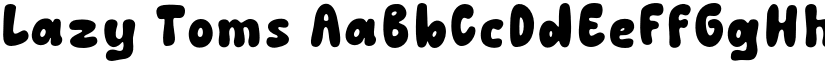 Lazy Toms font download
