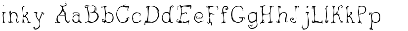 inky font