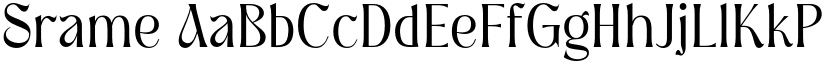 Srame font