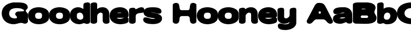 Goodhers Hooney font