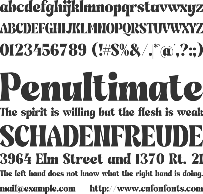 Wajory Musika font preview