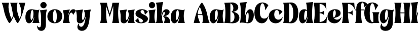 Wajory Musika font download