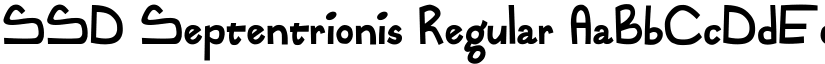 SSD Septentrionis font download