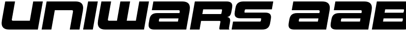 Uniwars font