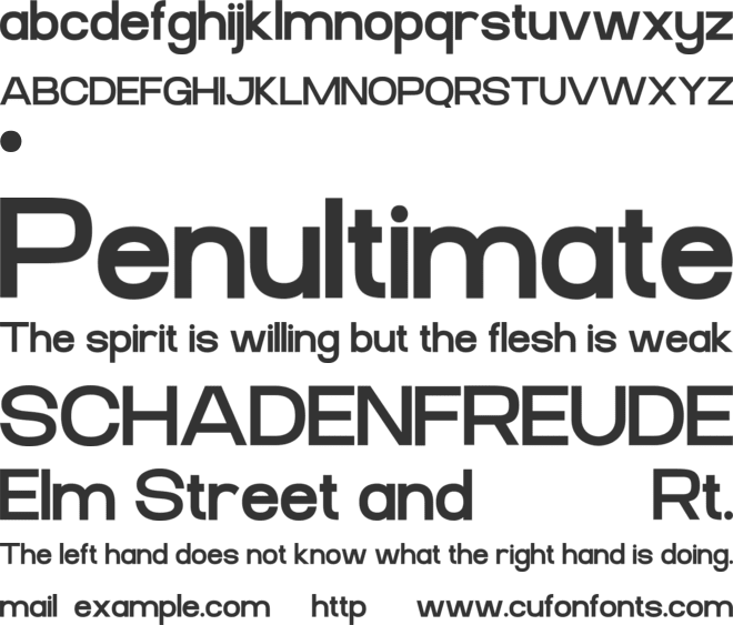 NORIA font preview