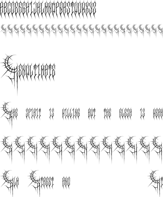 Arsensans font preview