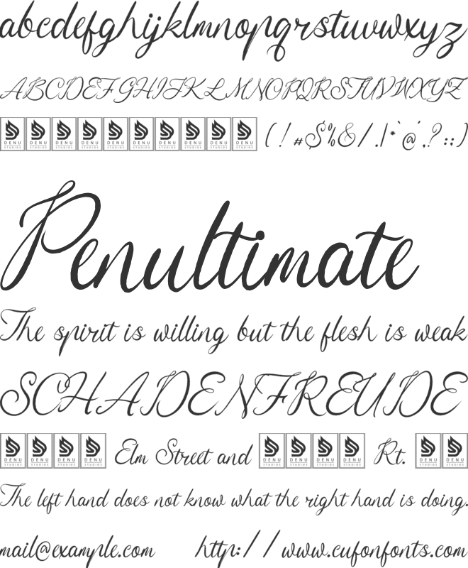 Serphina Lawliam font preview
