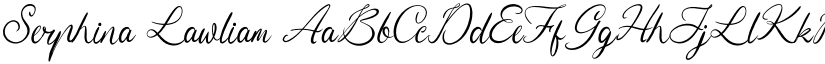 Serphina Lawliam font