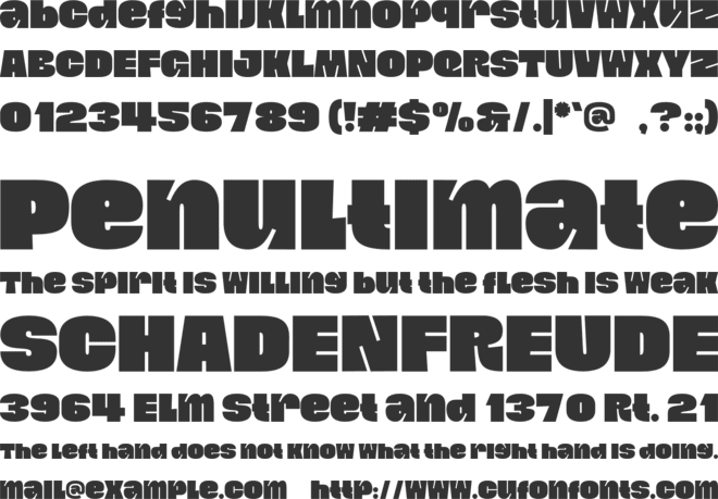 Bunko font preview