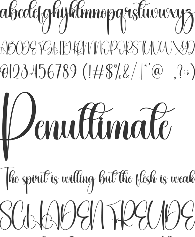 Hey Monday font preview