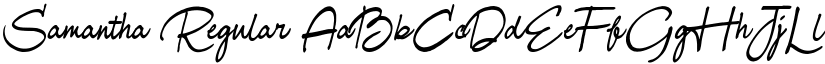 Samantha Regular font