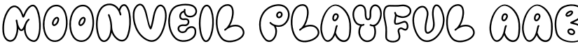 Moonveil Playful font