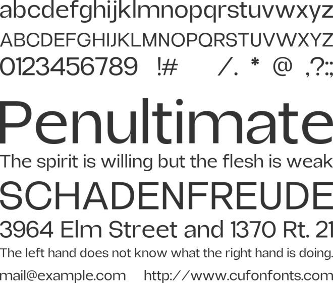 Borscha font preview