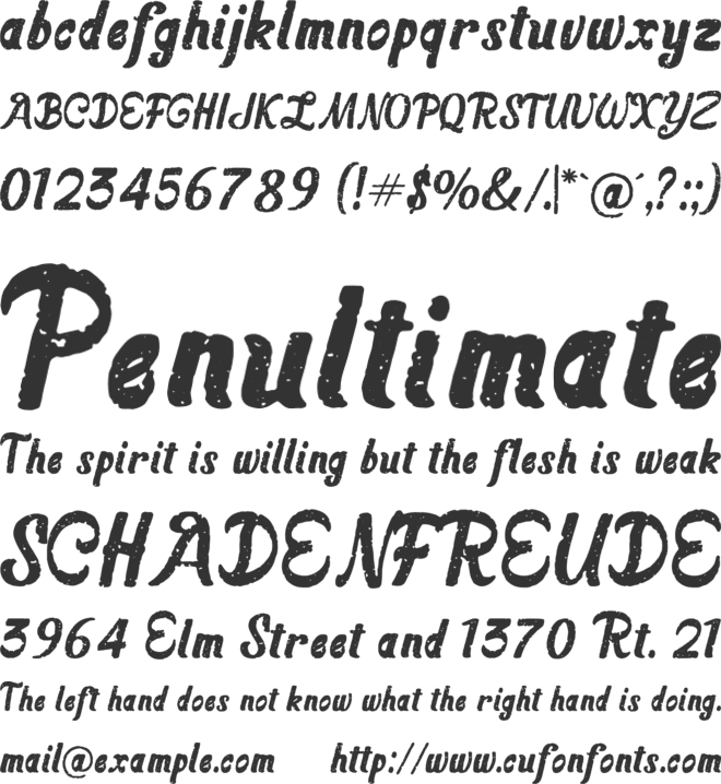 Seriqon font preview