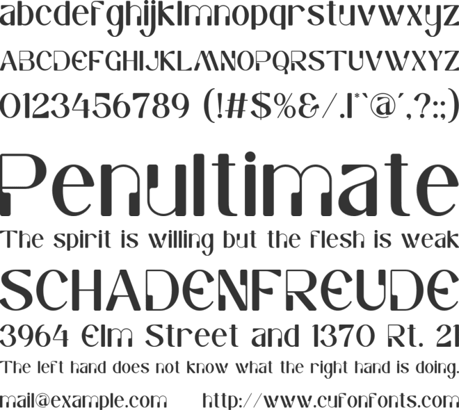 Devora font preview