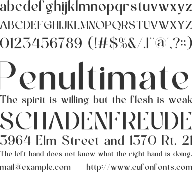 Kaizor font preview