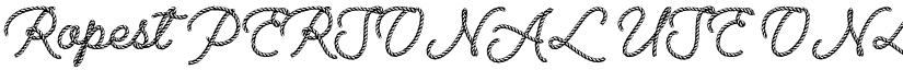 Ropest PERSONAL USE ONLY Regular font