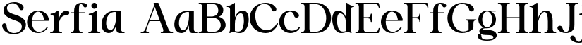 Serfia font