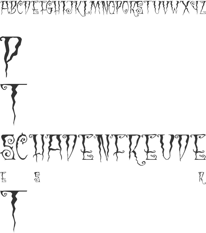 Black Cow font preview