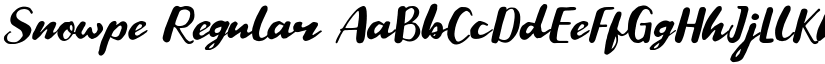 Snowpe Regular font