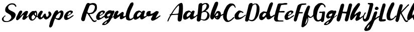 Snowpe Regular font