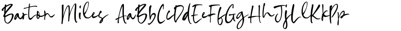 Barton Miles font download