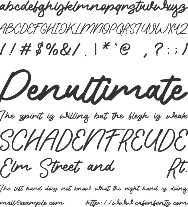 Sweet Beaches font preview