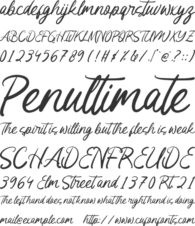 Cafe Barcelona font preview