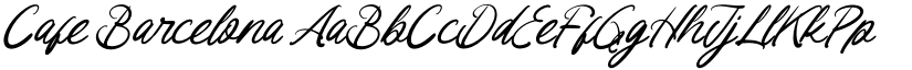 Cafe Barcelona font