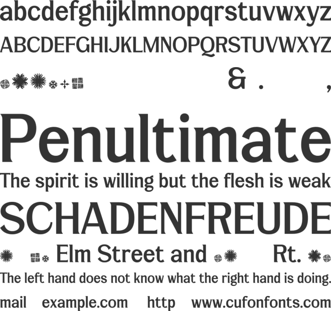 Lamrata font preview
