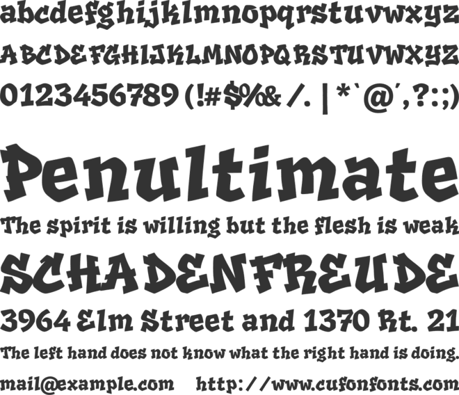 Prime Drips font preview