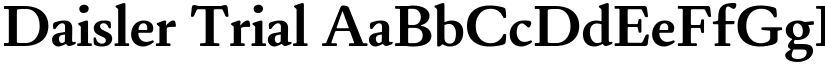 Daisler Trial font